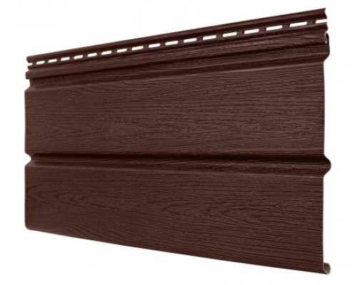 Виниловый сайдинг Текос Люкс Вагонка, бразильская вишня