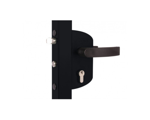 Locinox Замок LAKZ 6060 P1L корпус из полиамида с ручками из полиамида, черный RAL 9005 GL в Москве