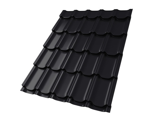 Металлочерепица Kvinta Plus 0,5 Drap TX RAL 9005 черный в Москве