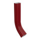 Труба водосточная с коленом МЕТАЛЛ ПРОФИЛЬ БЮДЖЕТ 76х102х1000 в Москве